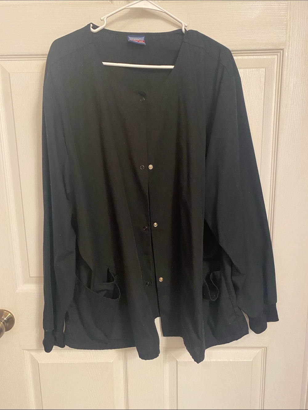 Cherokee Black Snap-Front Utility Jacket 3x